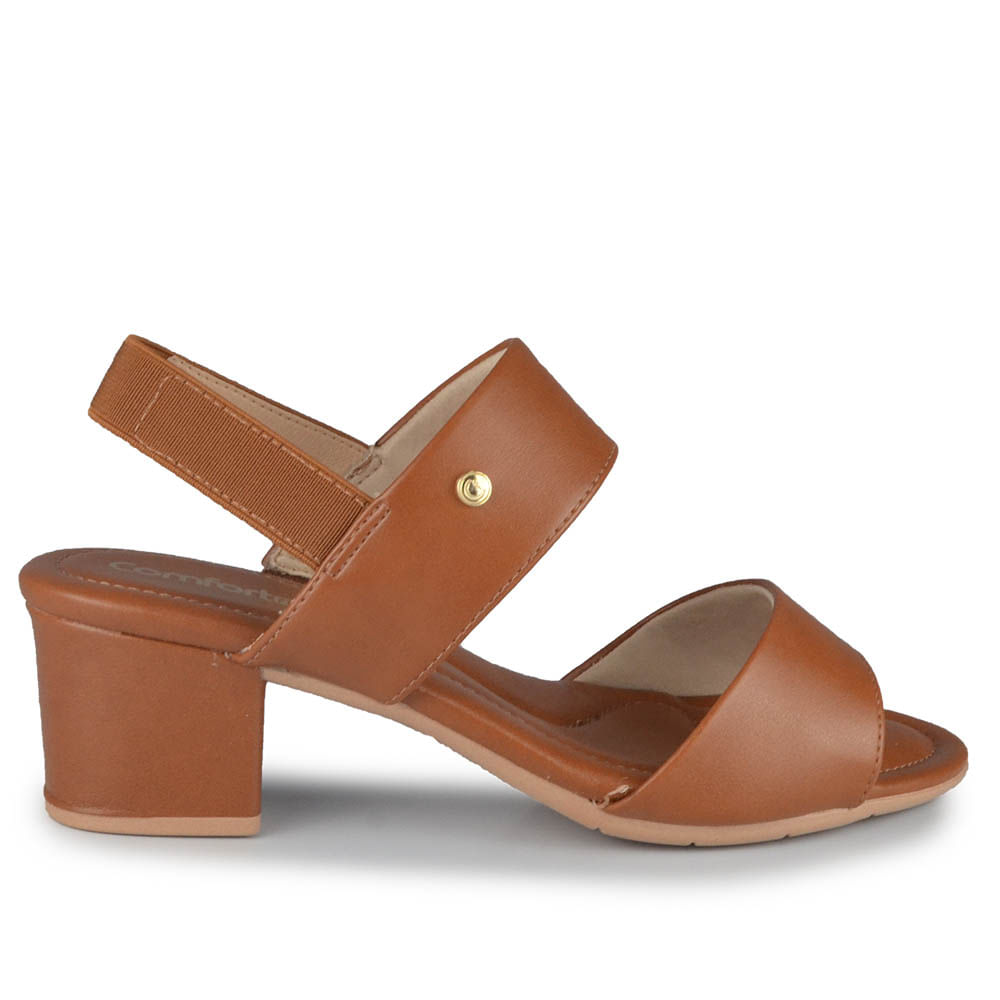 Sandália Salto Baixo Comfortflex Feminina 2557407 Lojas Kikos