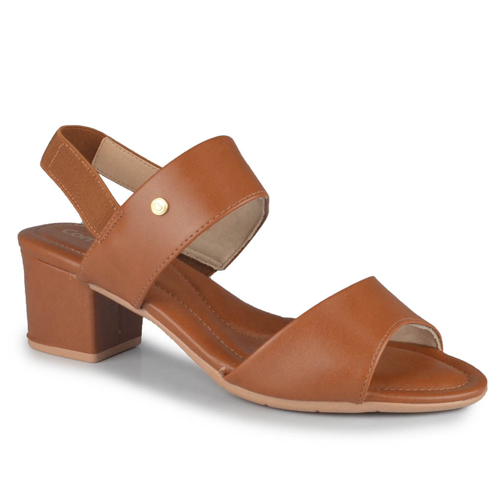 Sandália Salto Baixo Comfortflex Feminina 2557407 - Foto 2