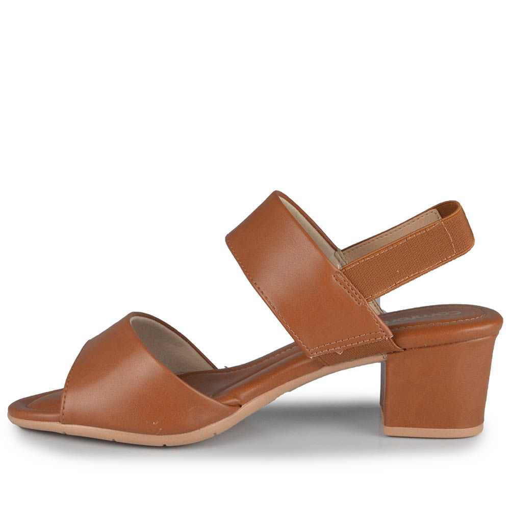 Sandália Salto Baixo Comfortflex Feminina 2557407 - Foto 3