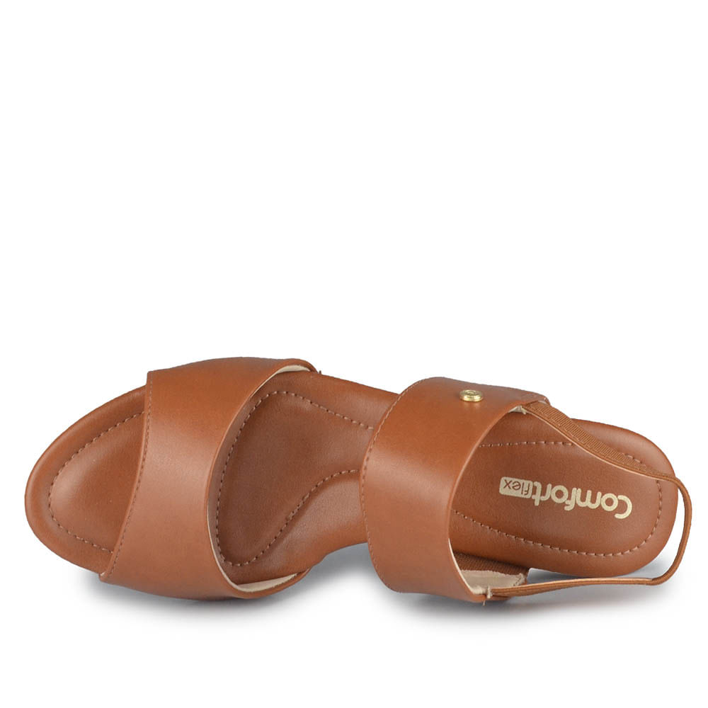 Sandália Salto Baixo Comfortflex Feminina 2557407 - Foto 4