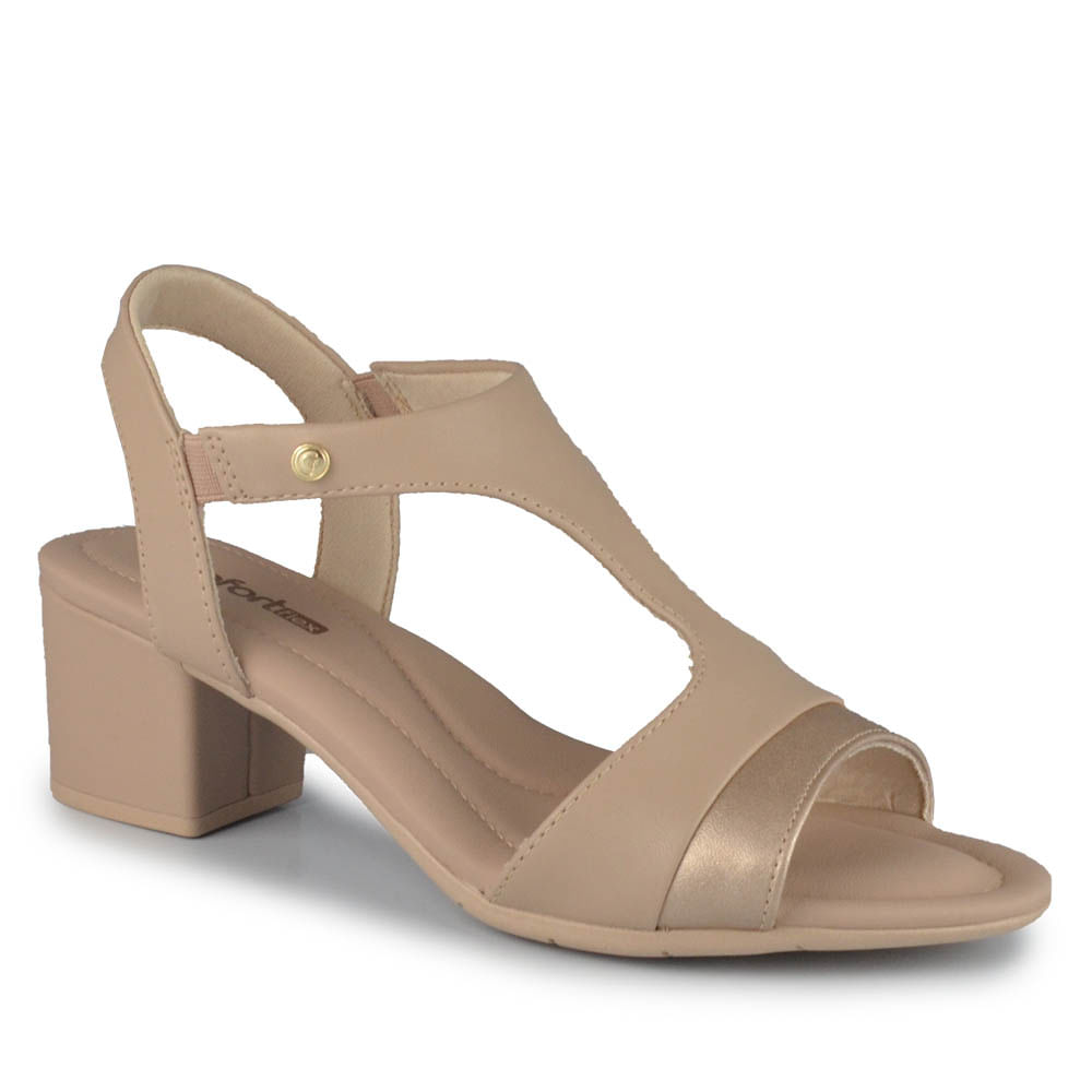Sandália Salto Baixo Comfortflex Feminina 2557406 - Foto 2