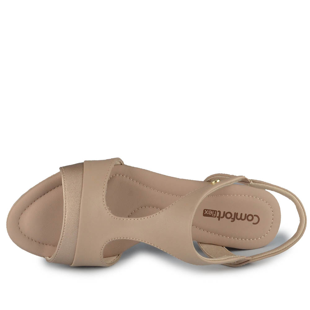 Sandália Salto Baixo Comfortflex Feminina 2557406 - Foto 4