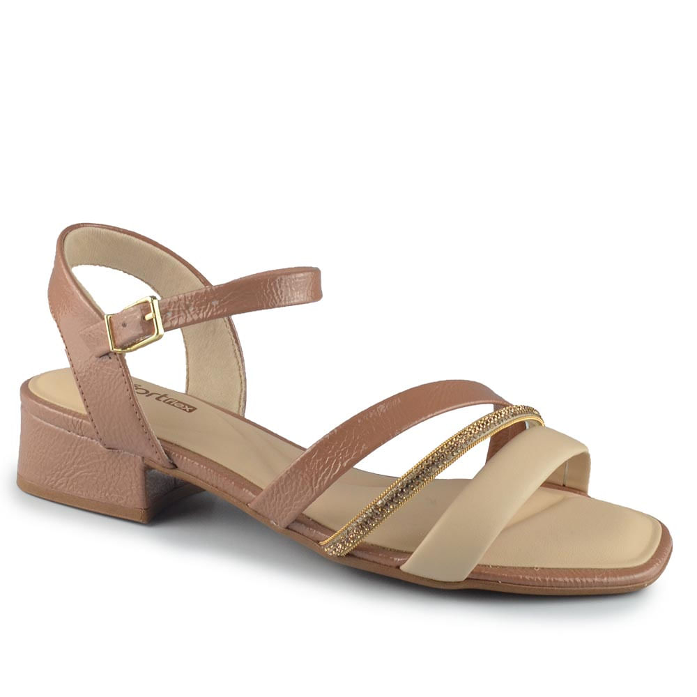 Sandália Salto Baixo Comfortflex Feminina 2555402 - Foto 2