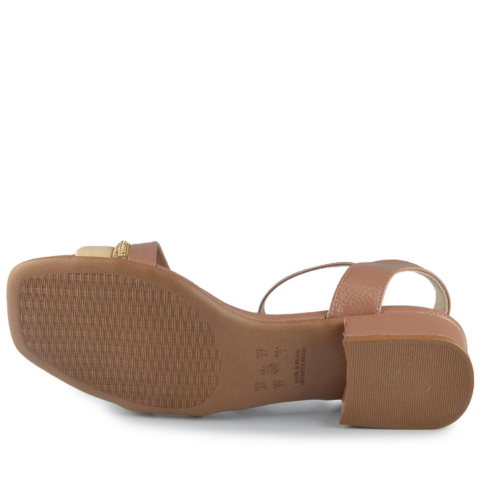 Sandália Salto Baixo Comfortflex Feminina 2555402 - Foto 5