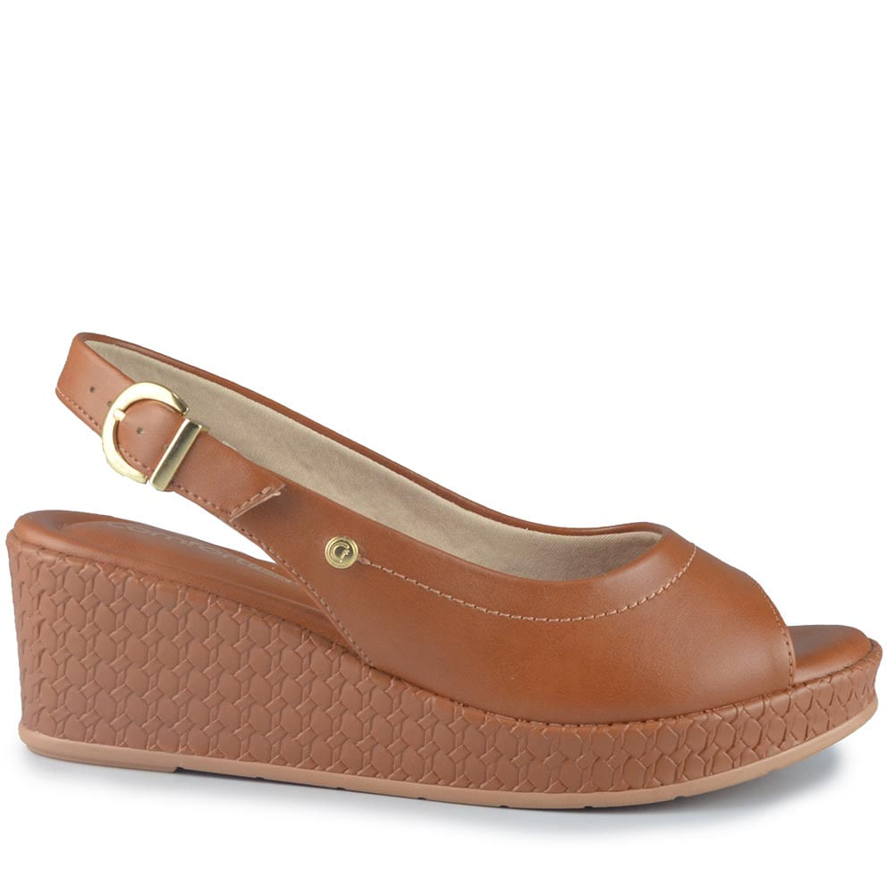 Sandália Anabela Comfortflex Feminina 2553405 - Foto 1