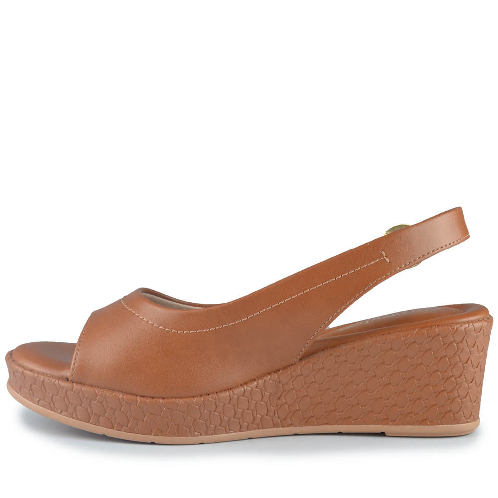 Sandália Anabela Comfortflex Feminina 2553405 - Foto 3