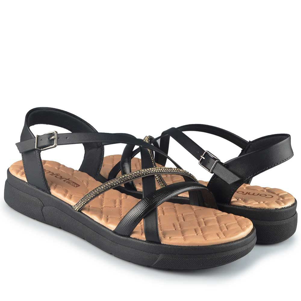 Sandália Comfortflex Feminina 2542404 - Foto 6