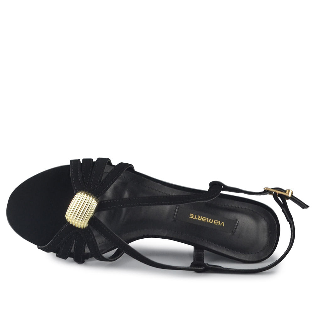 Sandália Salto Alto Via Marte Feminina 279-009-01 - Foto 4