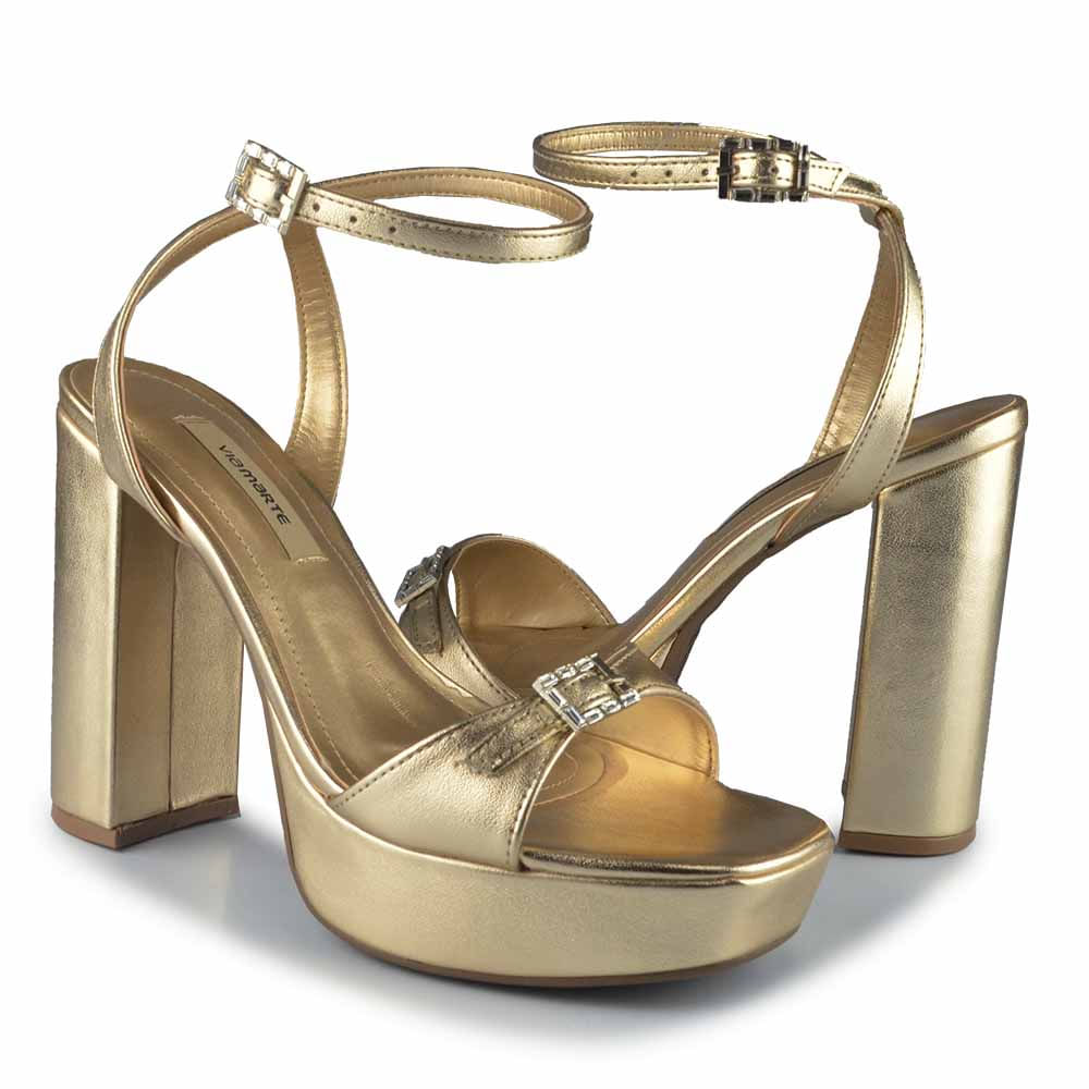 Sandália Salto Alto Via Marte Feminina 284-001-01 - Foto 6