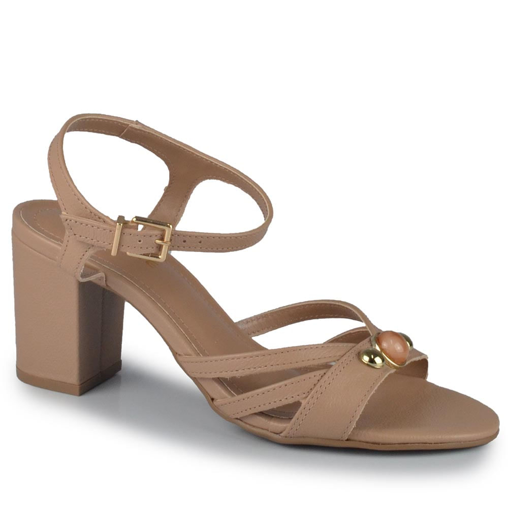 Sandália Salto Bloco Via Marte Feminina 321-004-01 - Foto 2