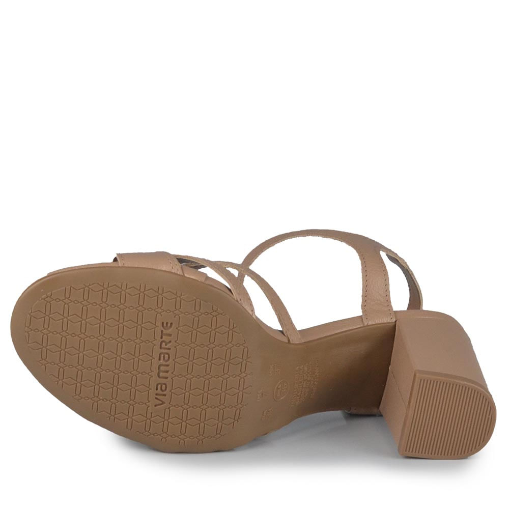 Sandália Salto Bloco Via Marte Feminina 321-004-01 - Foto 5