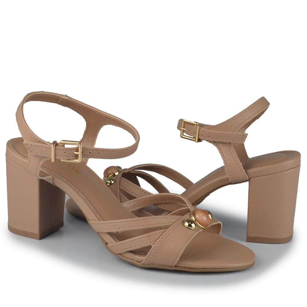 Sandália Salto Bloco Via Marte Feminina 321-004-01 - Foto 6