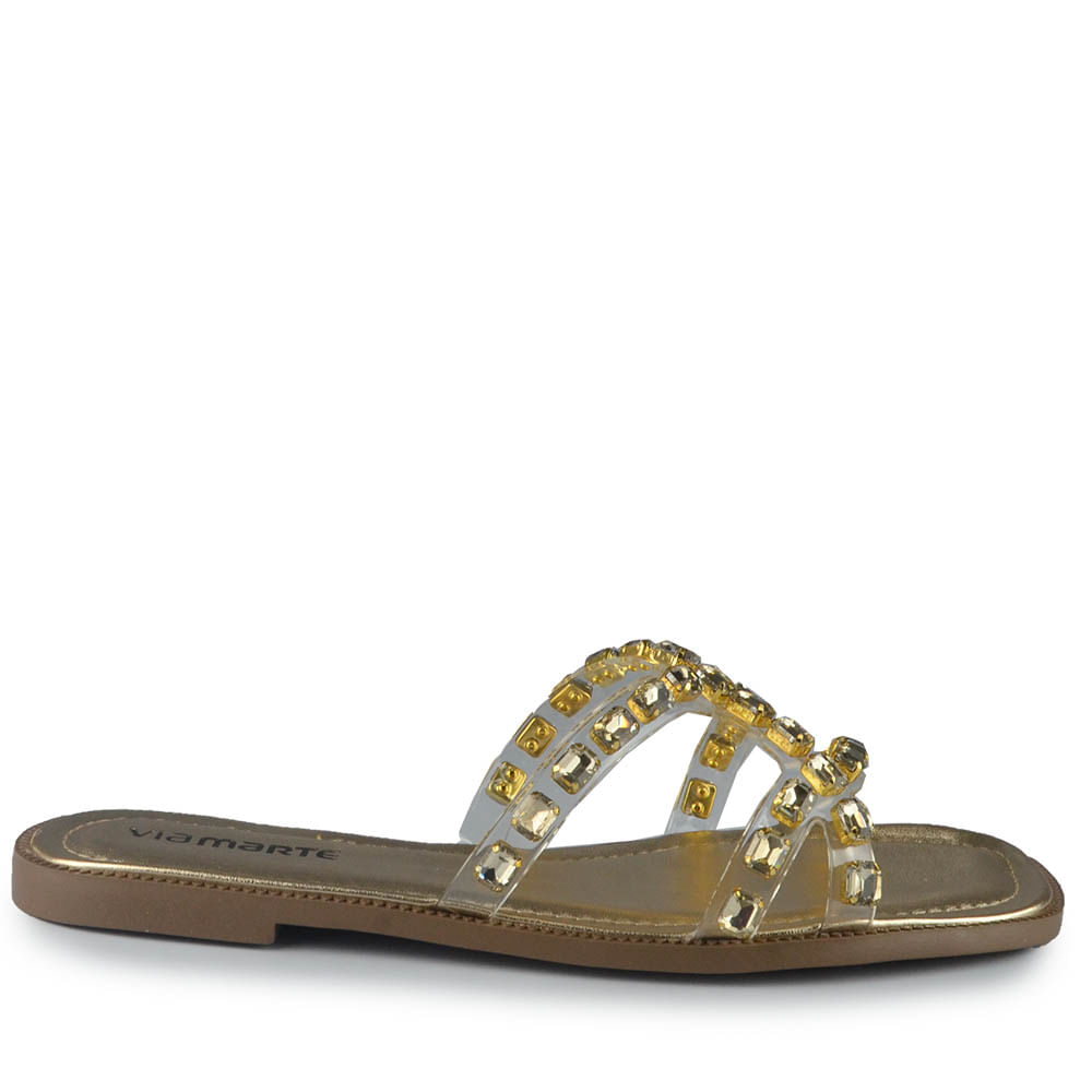 Sandália Rasteira Via Marte Feminina 291-008-01 - Foto 1