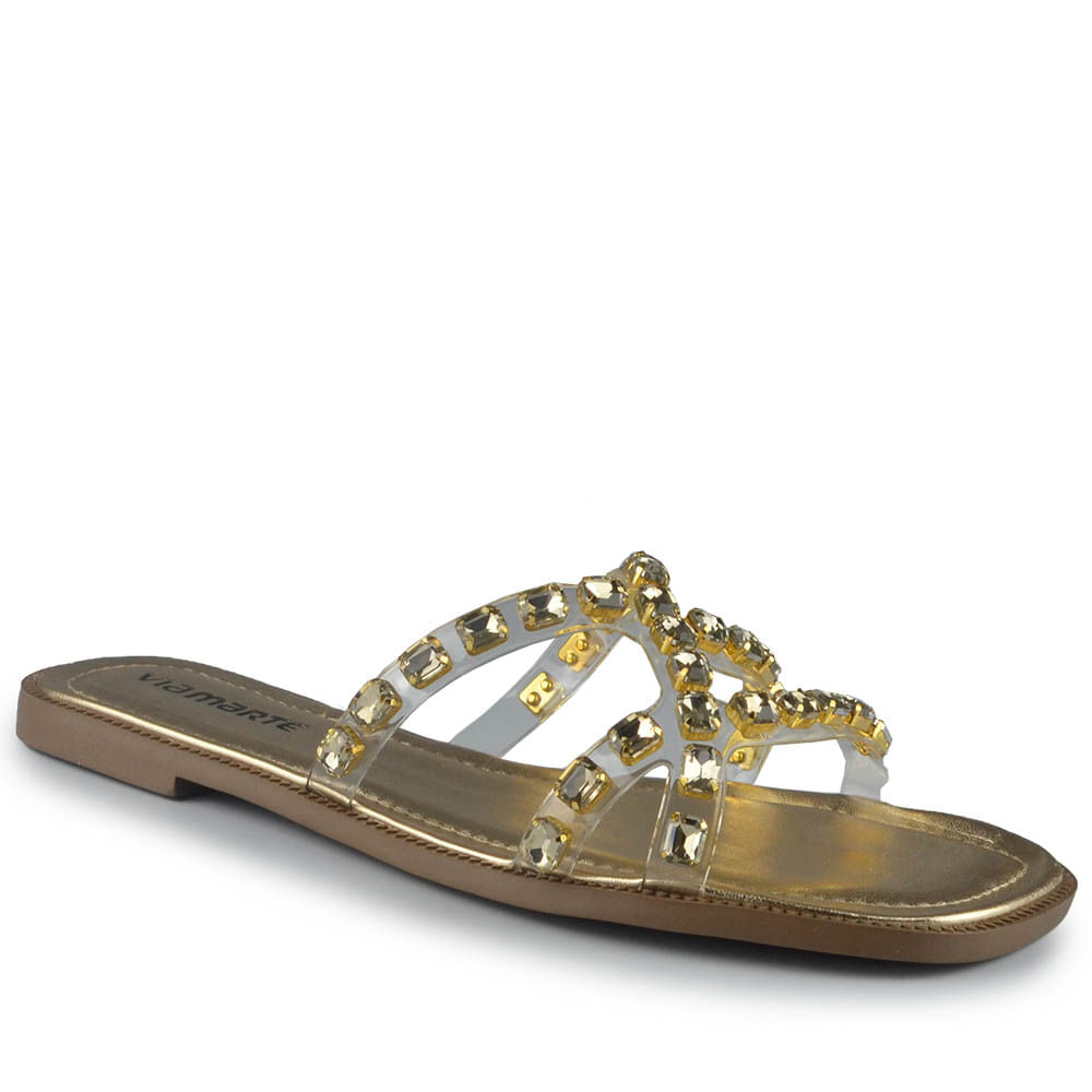 Sandália Rasteira Via Marte Feminina 291-008-01 - Foto 2