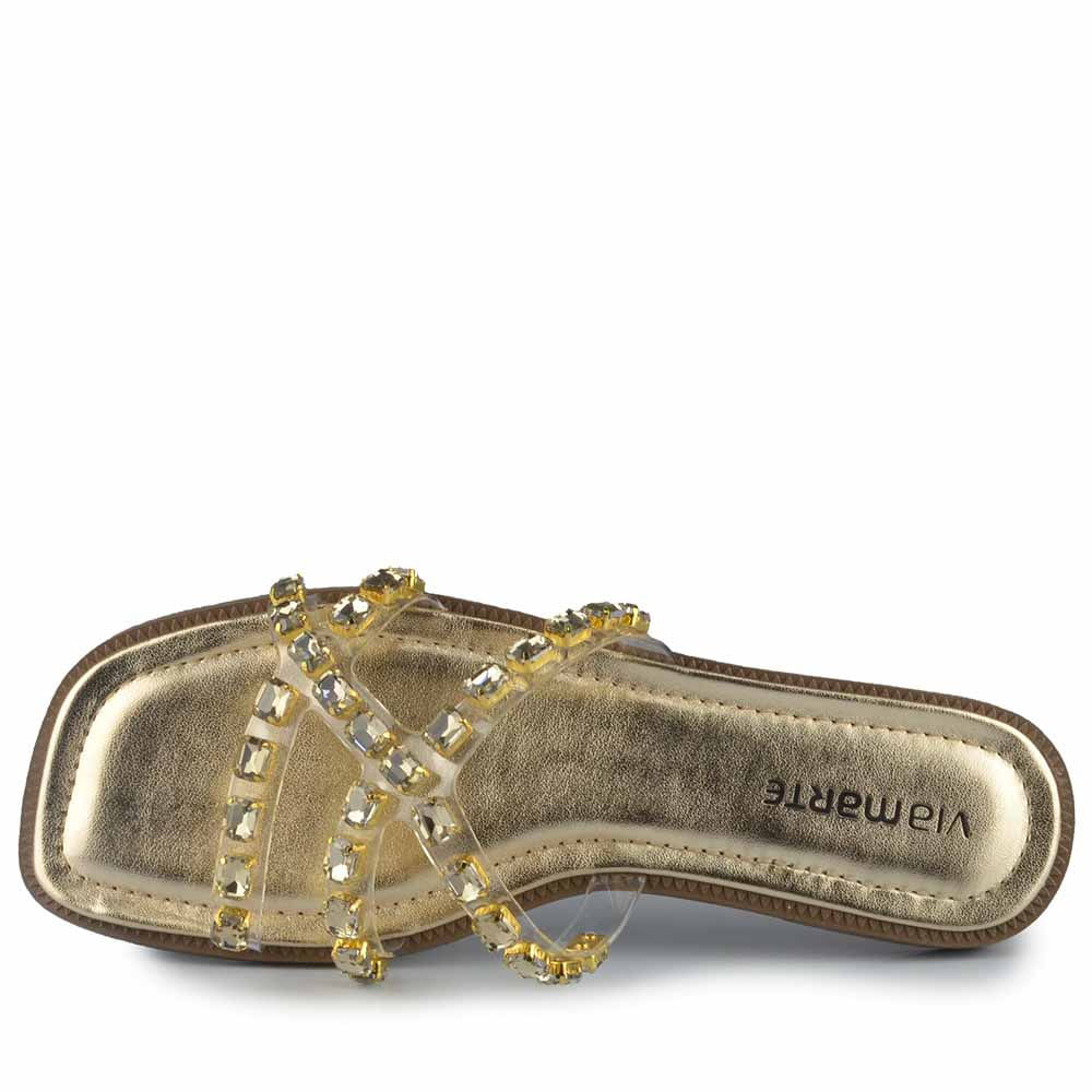 Sandália Rasteira Via Marte Feminina 291-008-01 - Foto 4