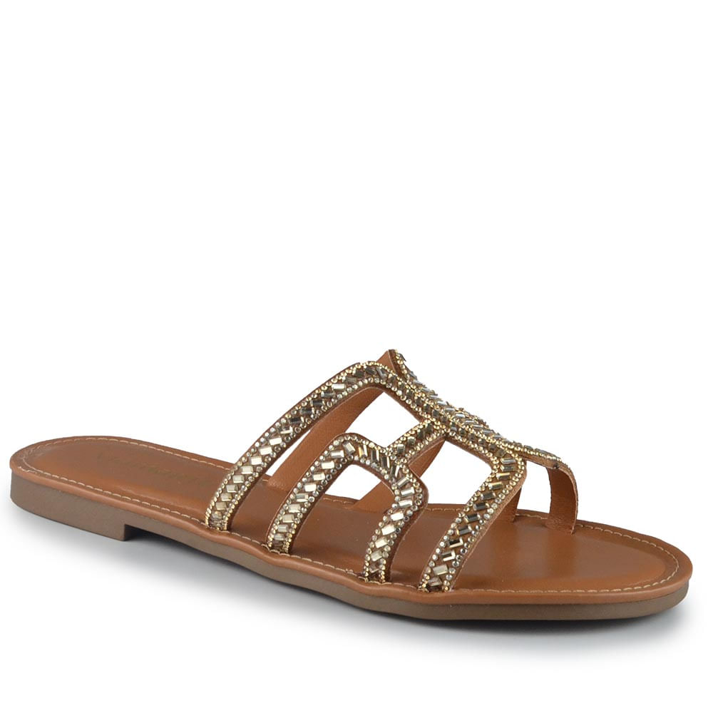 Sandália Rasteira Via Marte Feminina 308-004-01 - Foto 2