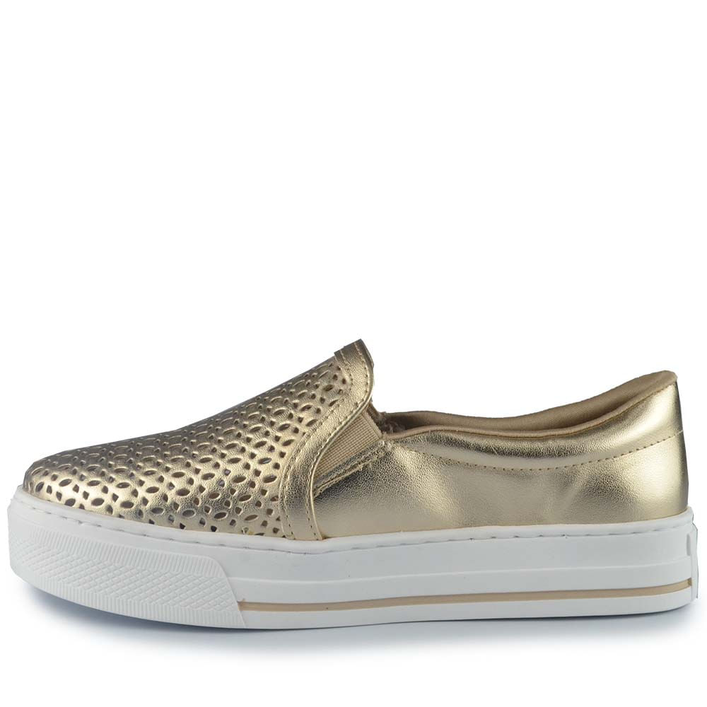 Tênis Casual Via Marte Feminino Slip On 027-035-06 - Foto 3