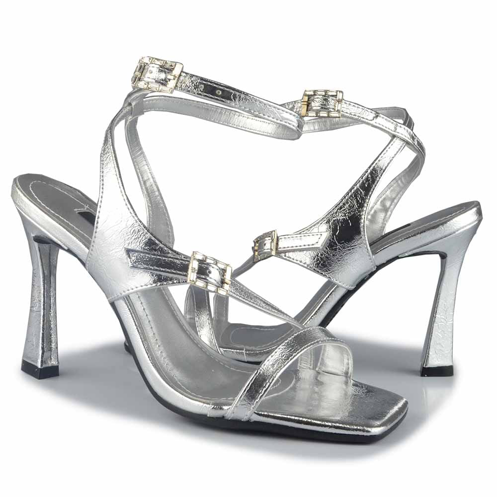 Sandália Salto Alto Via Marte Feminina 298-004-01 - Foto 6