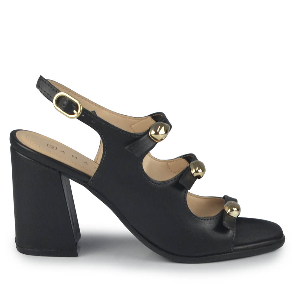 Sandália Ramarim Feminina Salto Bloco 2541205 - Foto 1