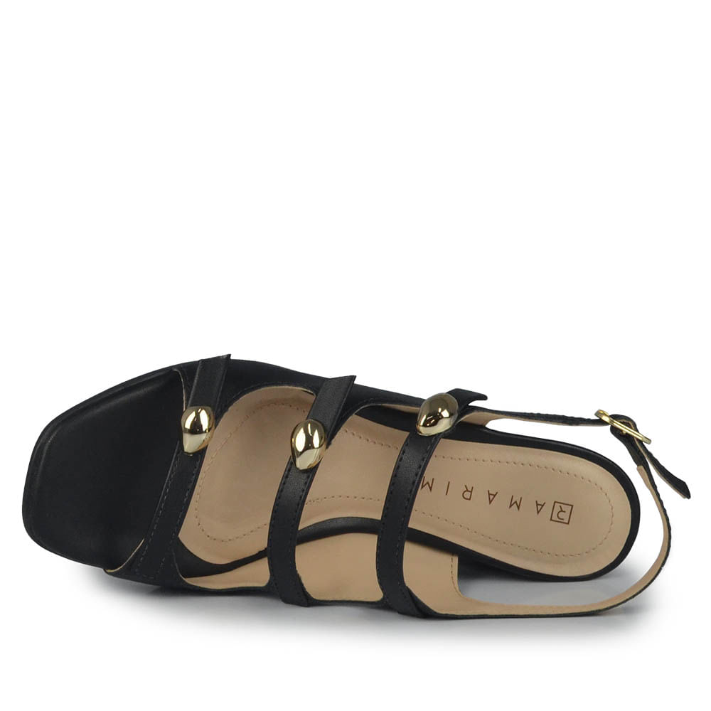 Sandália Ramarim Feminina Salto Bloco 2541205 - Foto 4