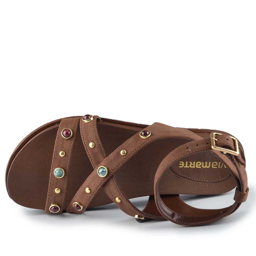 Sandália Papete Via Marte Feminina 174-016-01 - Foto 4