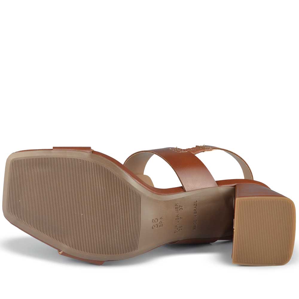 Sandália Salto Bloco Vero K Feminina 1751.880 - Foto 5