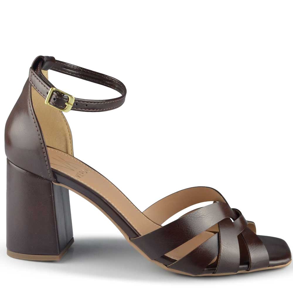 Sandália Salto Bloco Vero K Feminina 123.877 - Foto 1