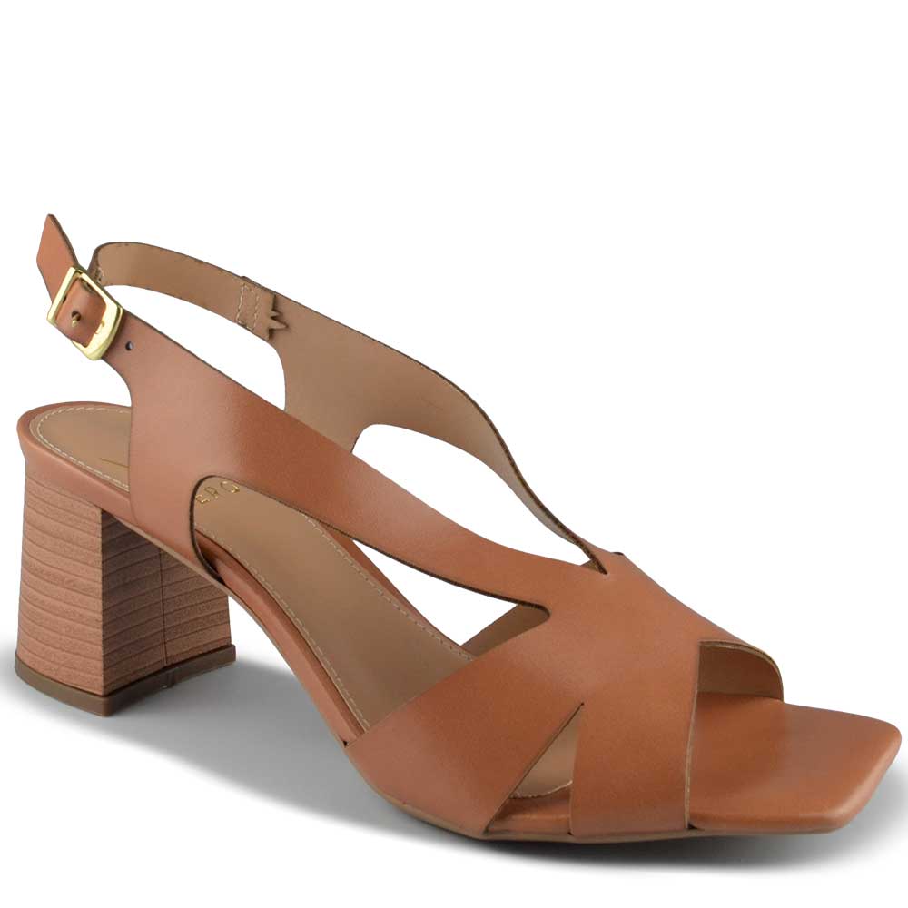 Sandália Salto Bloco Vero K Feminina 130.893 - Foto 2