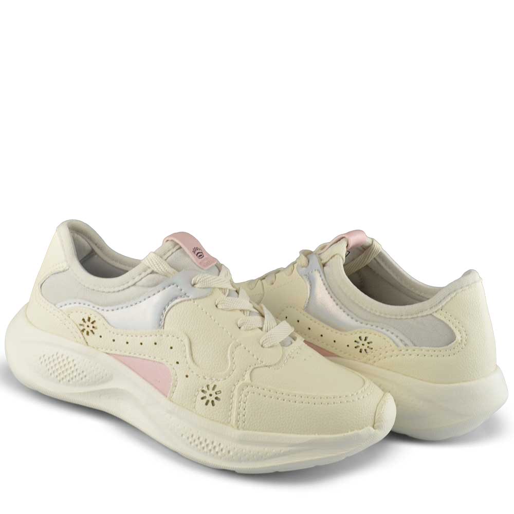 Tênis Casual Pink Cats Infantil Feminino V5822 - Foto 6