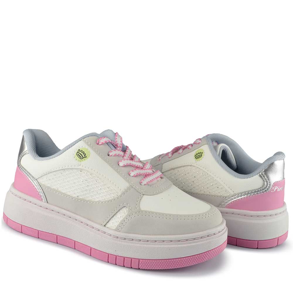 Tênis Casual Pink Cats Infantil Feminino V5641 - Foto 6