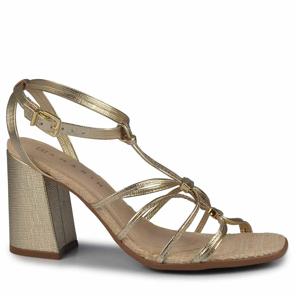 Sandália Ramarim Feminino Salto Bloco 2541204 - Foto 2