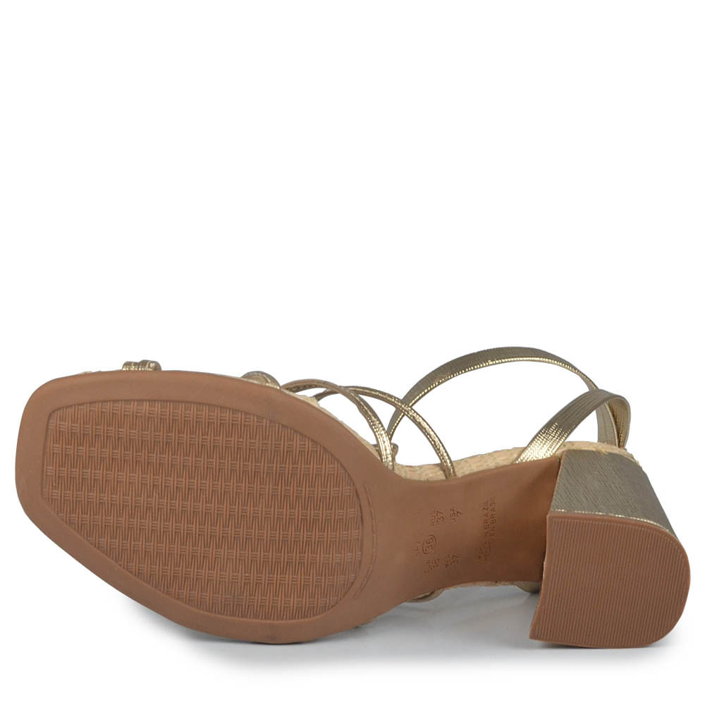 Sandália Ramarim Feminino Salto Bloco 2541204 - Foto 5