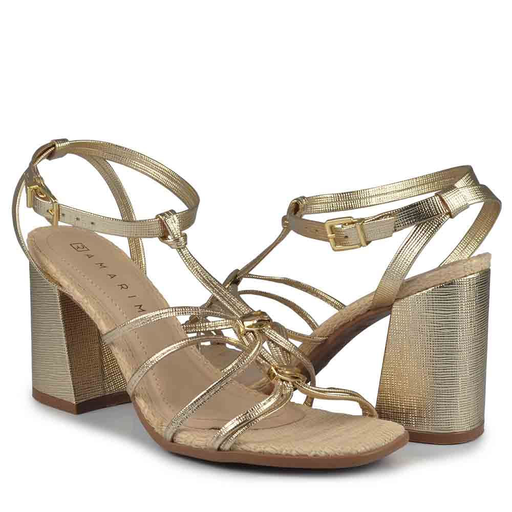 Sandália Ramarim Feminino Salto Bloco 2541204 - Foto 6