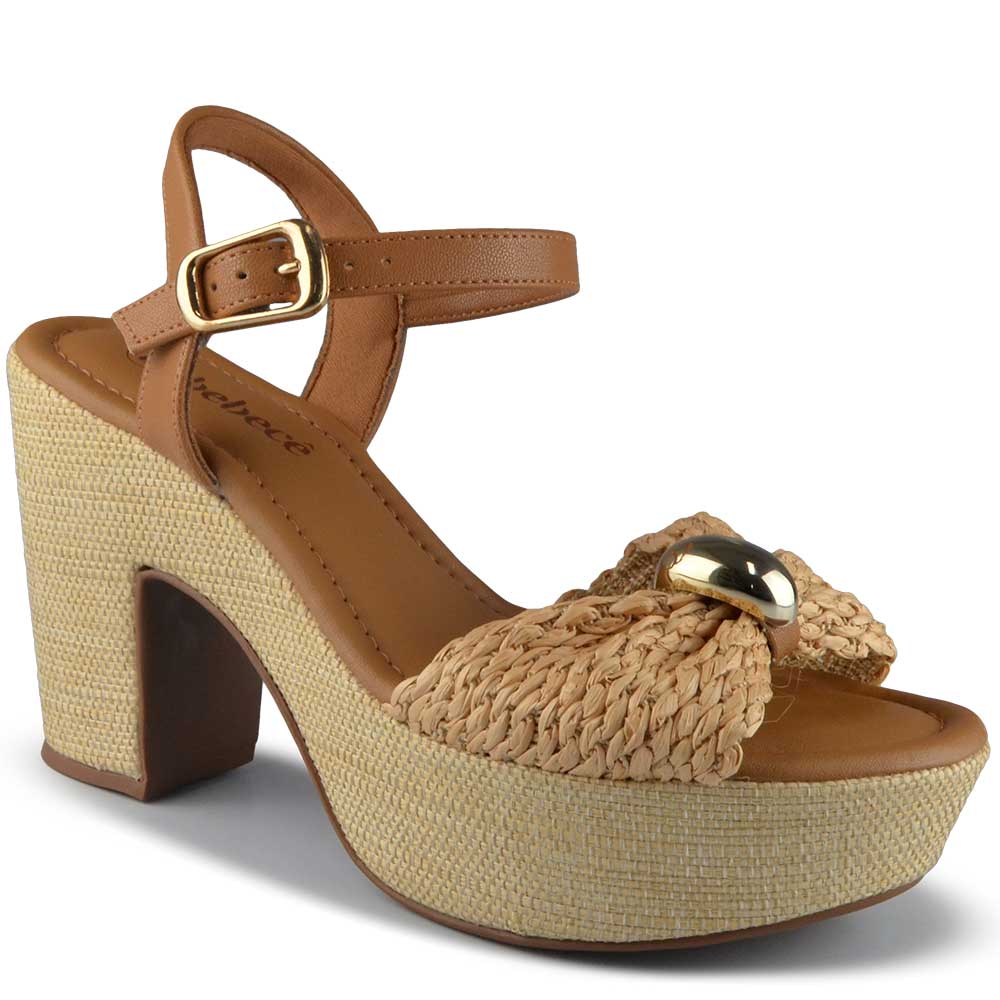 Sandália Salto Grosso Bebece Feminina T5118-187 - Foto 2