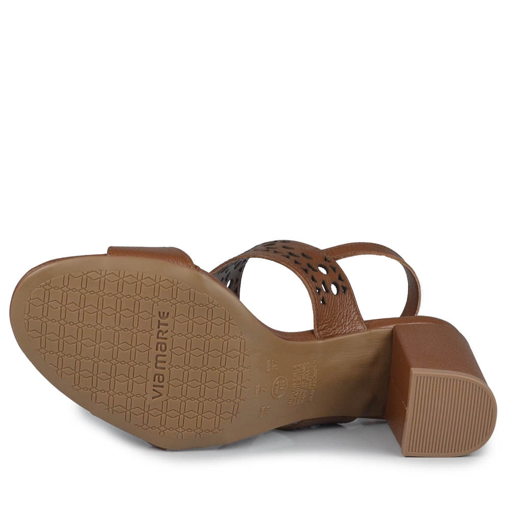 Sandália Salto Bloco Via Marte Feminina 321-006-01 - Foto 5