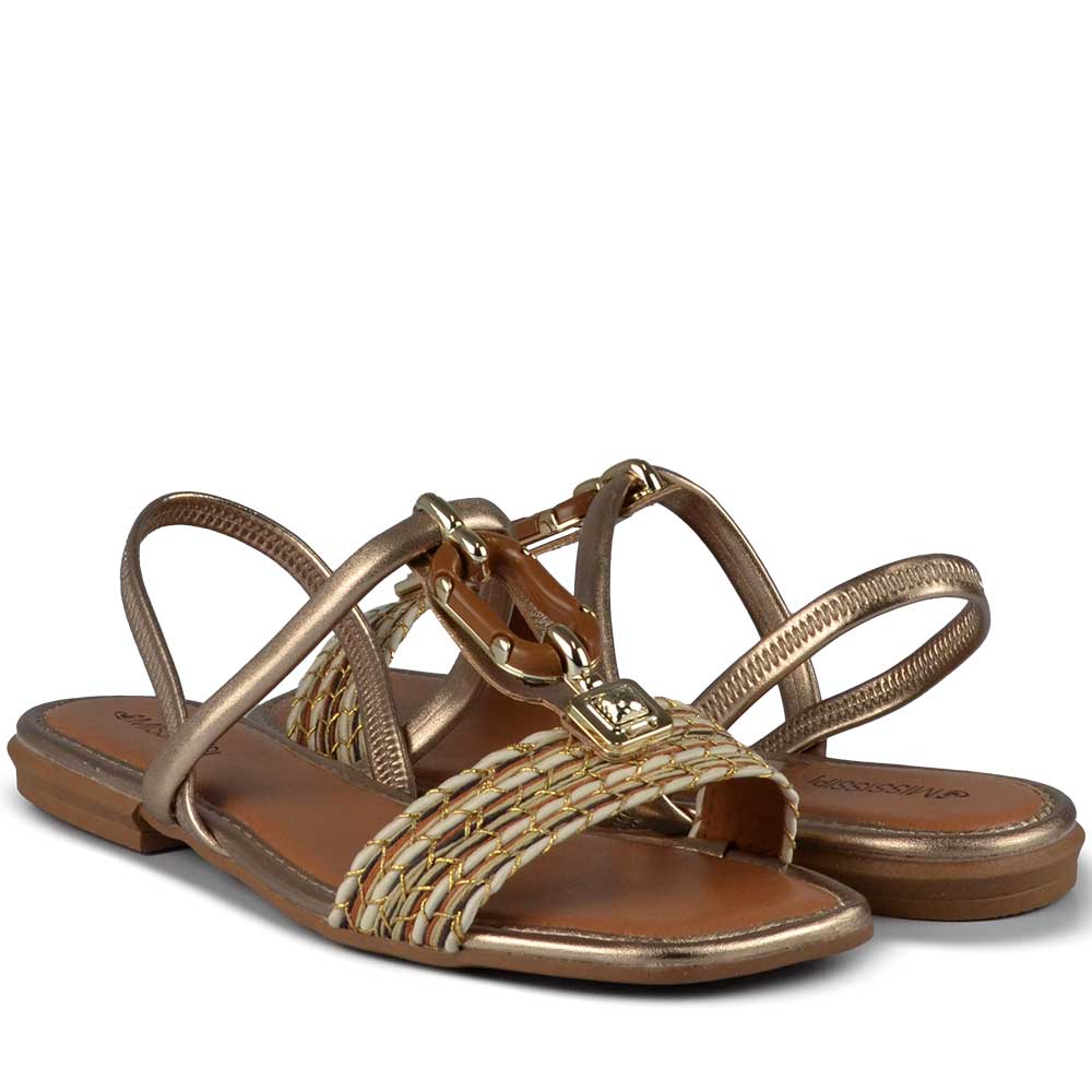 Sandália Rasteira Mississipi Feminina MF302 - Foto 6