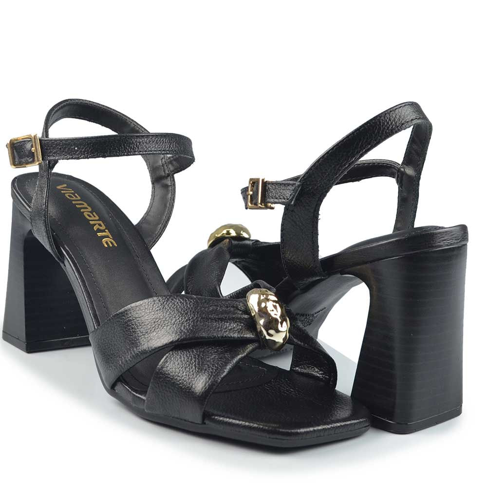 Sandália Salto Alto Via Marte Feminina 319-002-01 - Foto 6