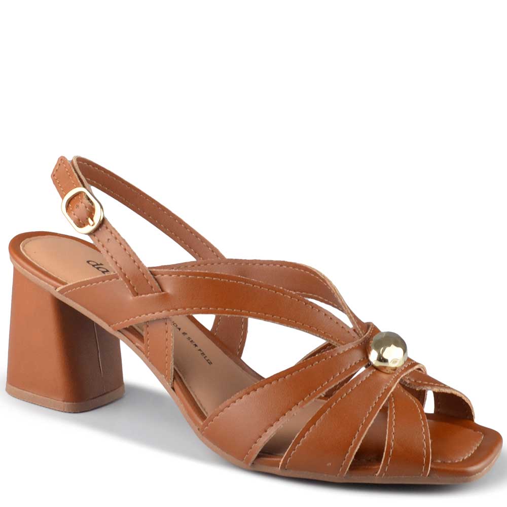 Sandália Salto Bloco Dakota Feminina Y9203 - Foto 2