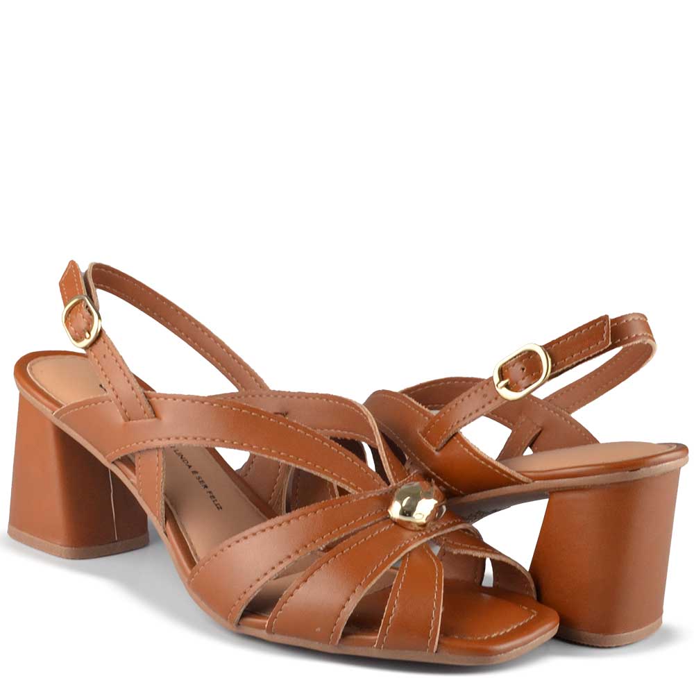 Sandália Salto Bloco Dakota Feminina Y9203 - Foto 6