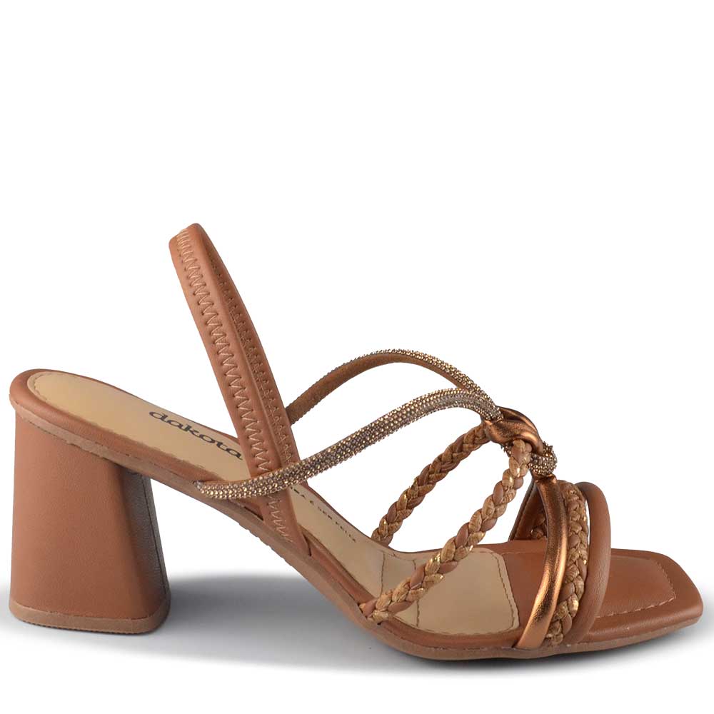 Sandália Salto Bloco Dakota Feminina Y961 - Foto 1