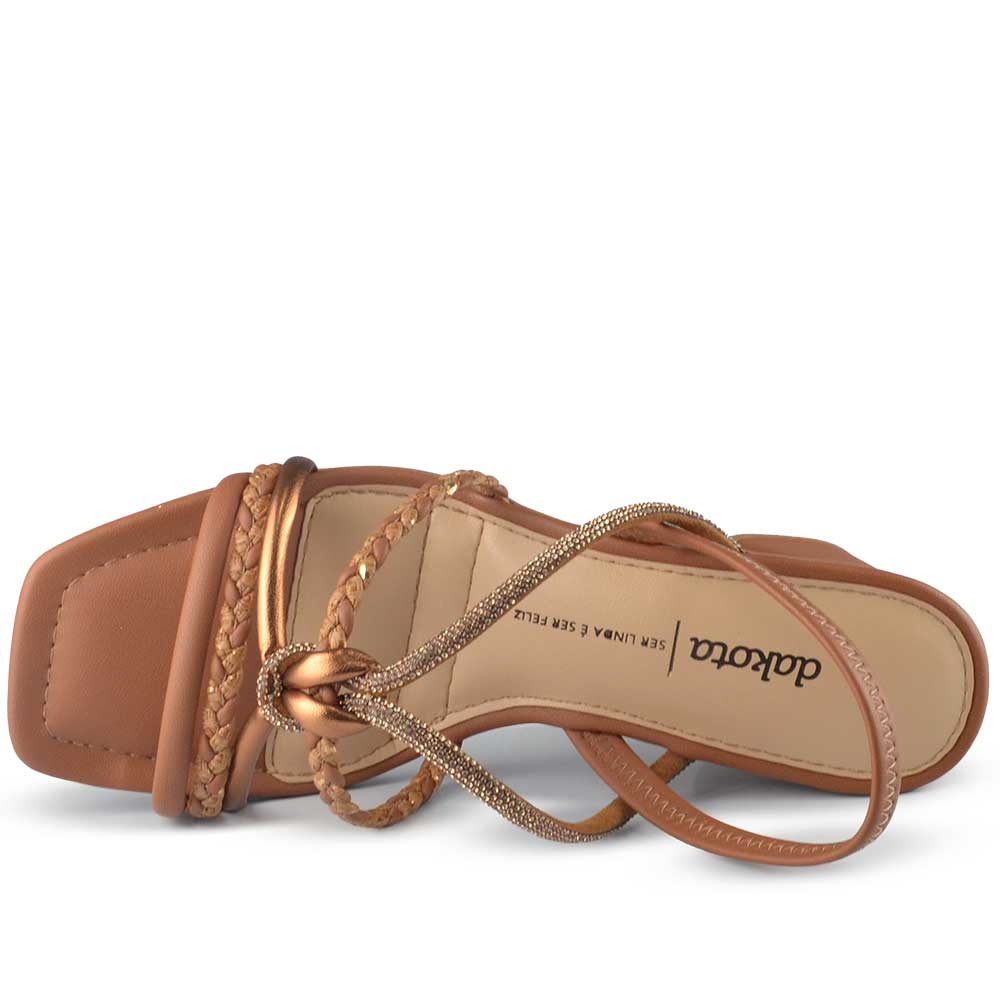 Sandália Salto Bloco Dakota Feminina Y961 - Foto 4