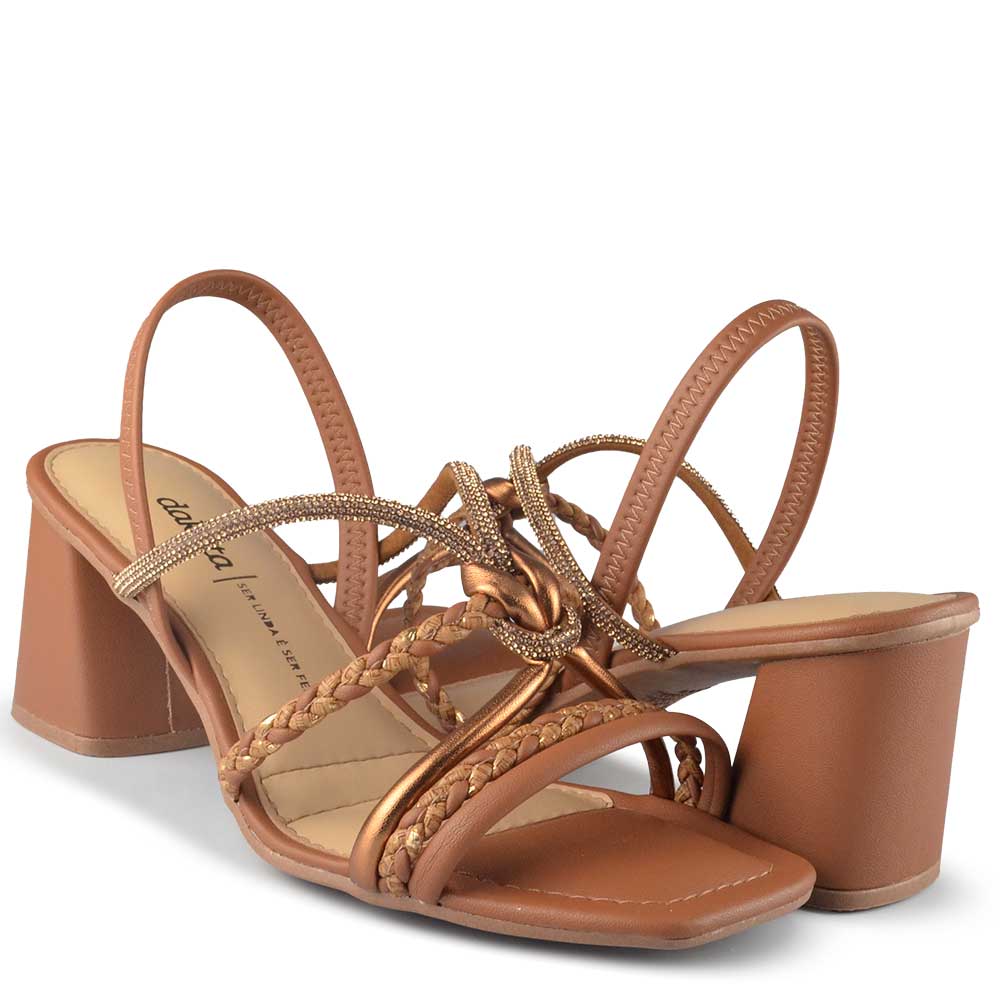 Sandália Salto Bloco Dakota Feminina Y961 - Foto 6