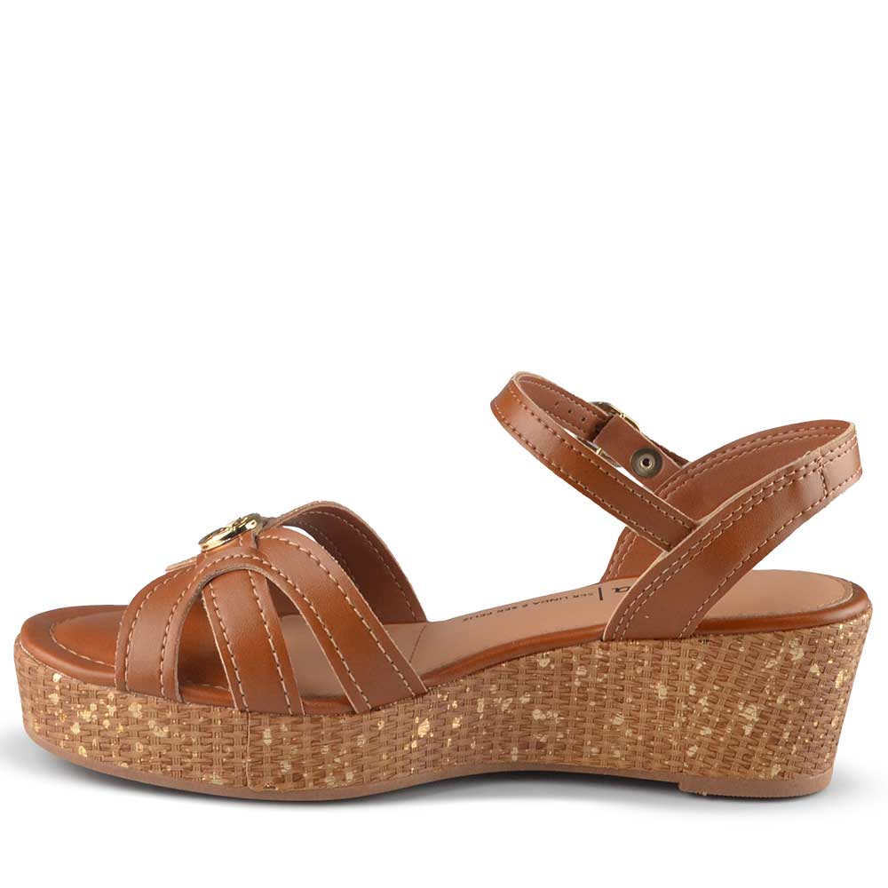 Sandália Anabela Dakota Feminina Y9811 - Foto 3