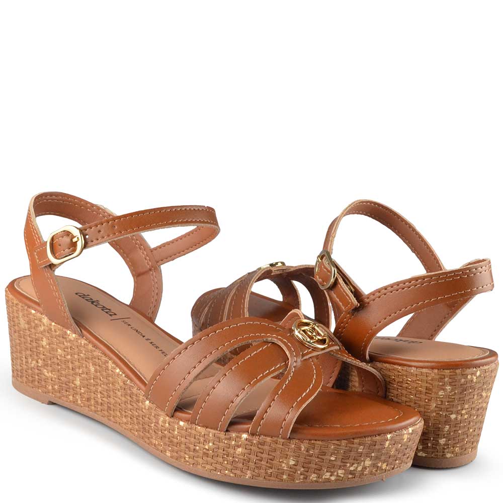 Sandália Anabela Dakota Feminina Y9811 - Foto 6