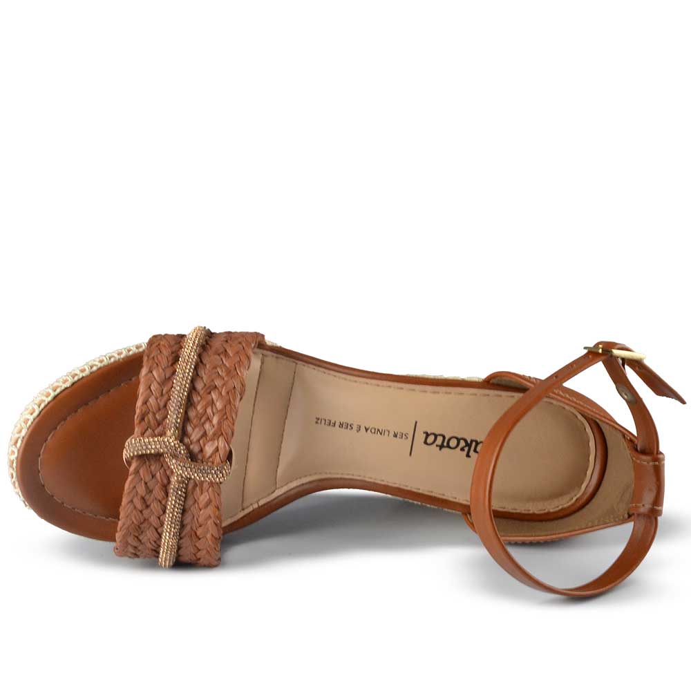 Sandália Anabela Dakota Feminina Y9873 - Foto 4