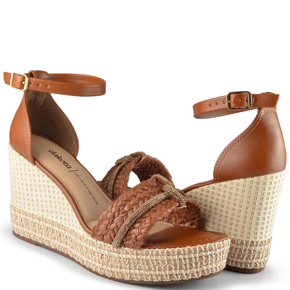 Sandália Anabela Dakota Feminina Y9873 - Foto 6