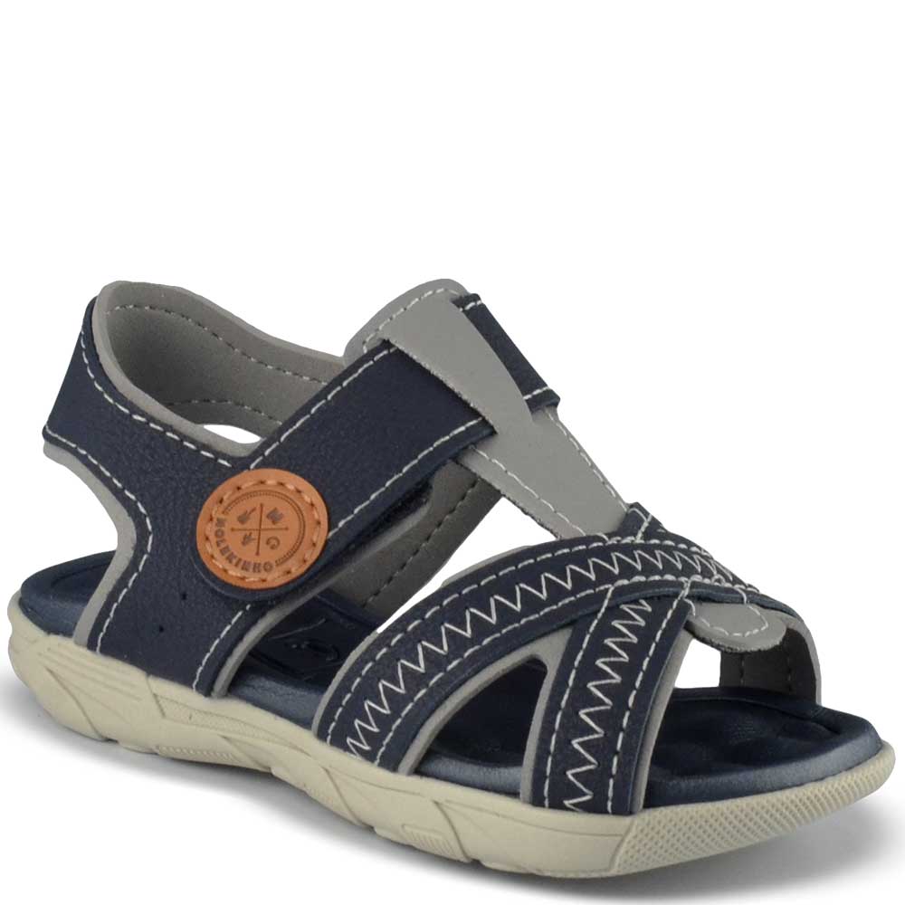 Sandália Papete Infantil Molekinho Masculino 2135.167 - Foto 2