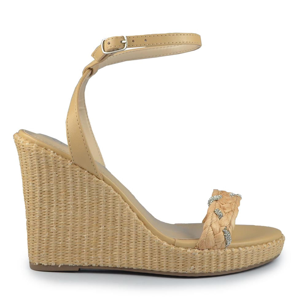 Sandália Anabela Via Marte Feminina 295-007-01 Lojas Kikos