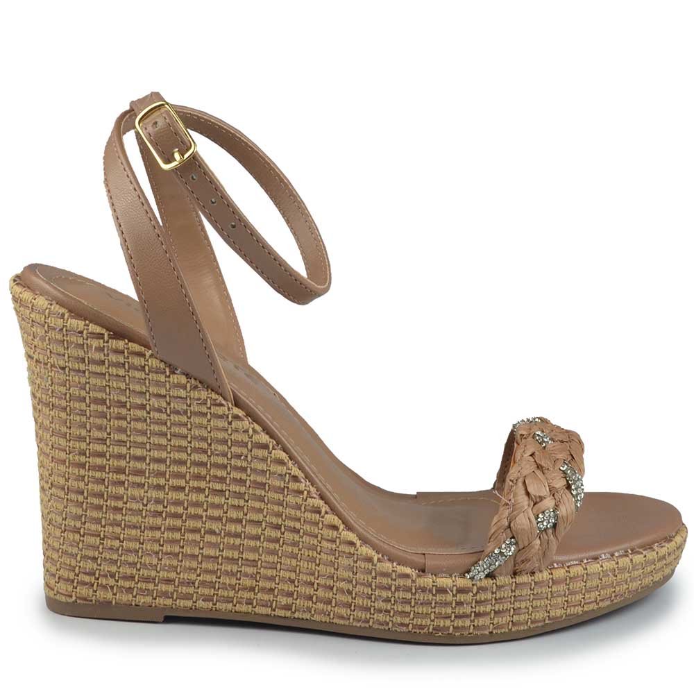 Sandália Anabela Via Marte Feminina 295-007-01 - Foto 1