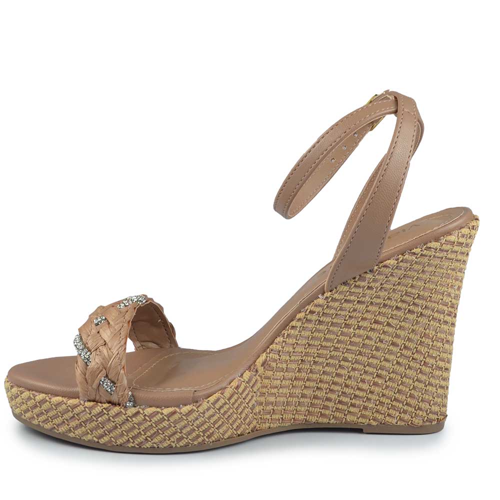 Sandália Anabela Via Marte Feminina 295-007-01 - Foto 3